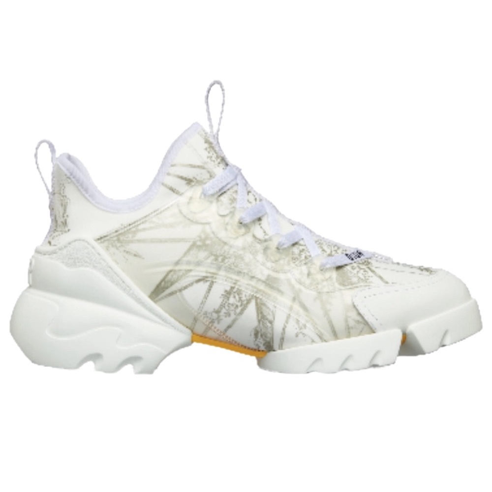 Authentic Christian Dior Women’s D-Connect Sneakers Printed Technical Fabric - Picture 1 of 16